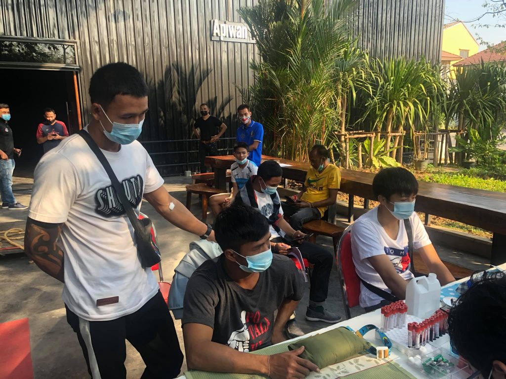 ศึกจ้าวมวยไทย ทำการตรวจคัดกรองโควิด