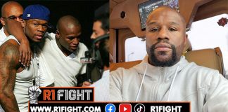 Floyd Mayweather Jr. ประกาศศึกพร้อมขึ้นชกเดิมพันกับ 50 Cent แร็ปเปอร์เพื่อนซี้