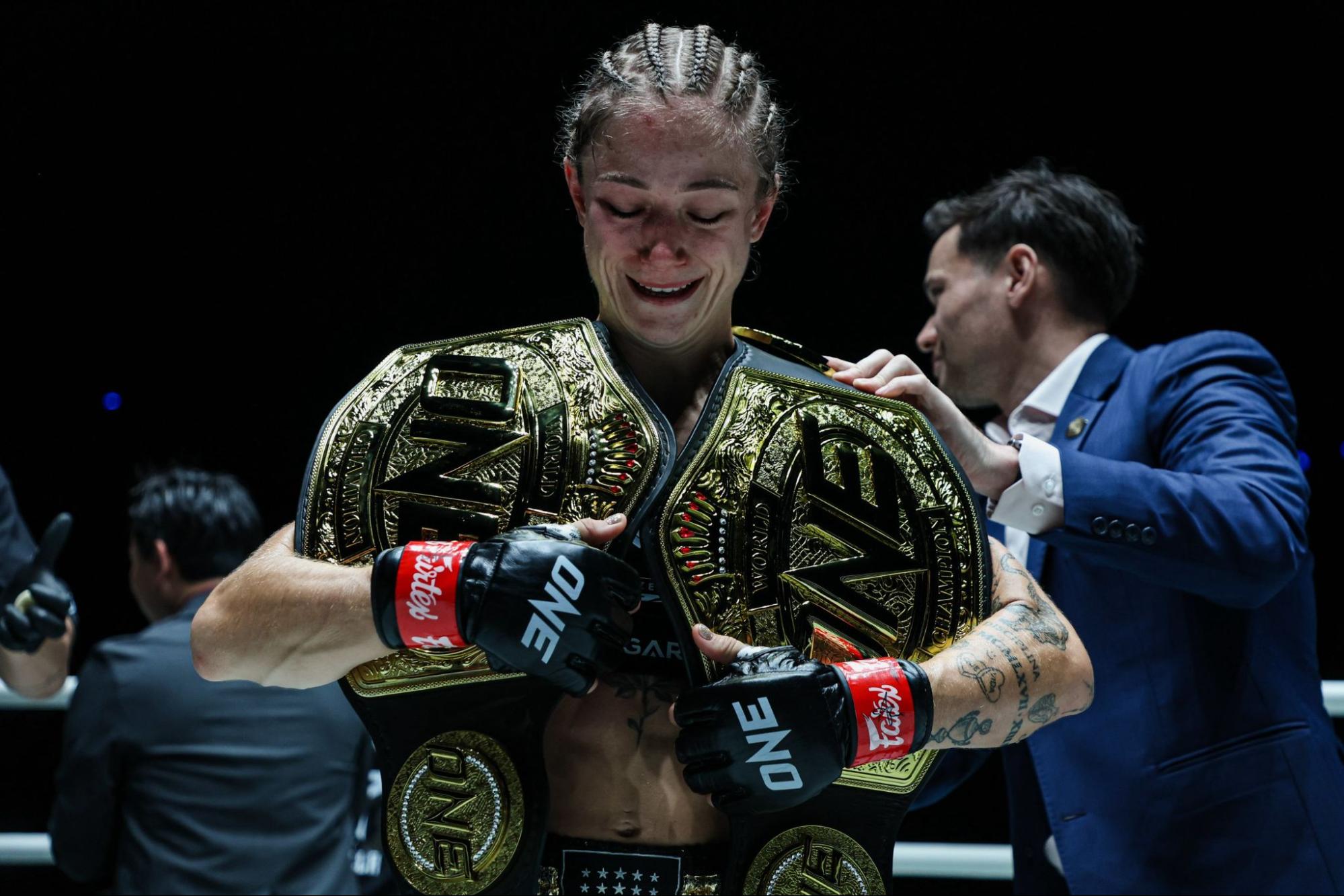 สเตลลา - สาดแข้งดับฝัน นาตาเลีย รั้งเข็มขัดมวยไทย ศึก ONE Fight Night 46